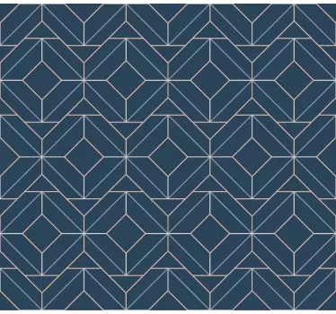 Sticker linee arte Deco Blu - TenStickers