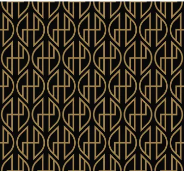Sticker a forma di linea nere e oro - TenStickers