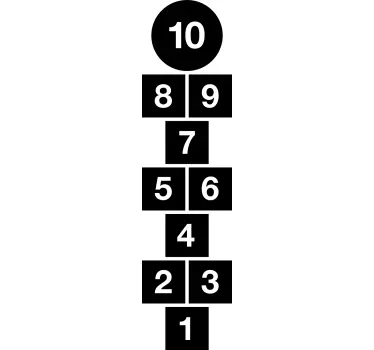 Adesivo gioco quadrati di hopscotch - TenStickers