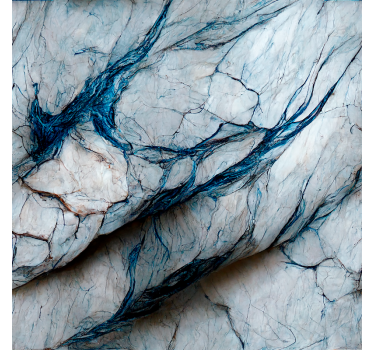 Carta adesiva per mobile marmo blu "Luz". - TenStickers