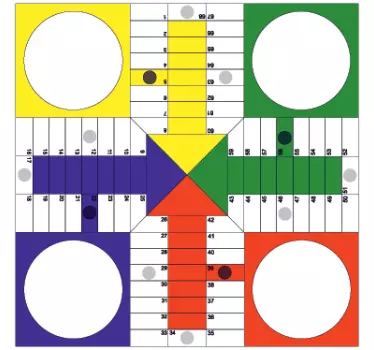 Carta adesiva per mobile il gioco del Pachisi - TenStickers