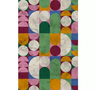 Adesivo per box doccia forme geometriche strutturate - TenStickers
