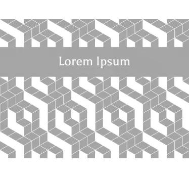 Adesivo ufficio modello di cubi personalizzabile - TenStickers