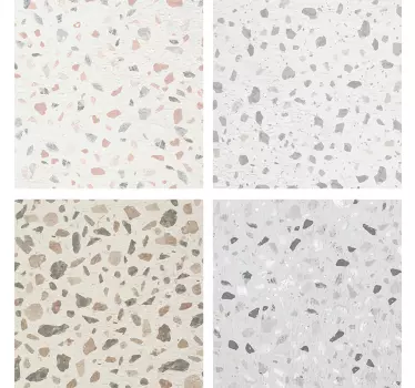 Adesivo effetto piastrella di terrazzo - TenStickers