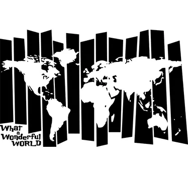 Adesivo mappa del mondo retro - TenStickers