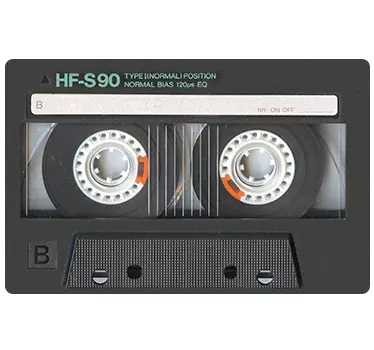 Adesivo per pc cassette anni 80 - TenStickers