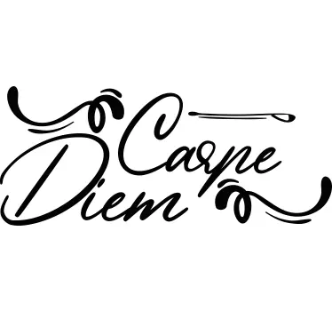 Adesivo frase autostima carpe diem - TenStickers