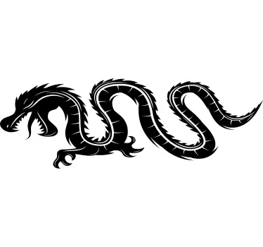 Adesivo per auto drago orientale - TenStickers