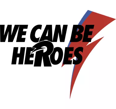 Adesivo David Bowie heroes - TenStickers