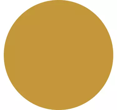 Adesivo murale soggiorno ocra circolare - TenStickers