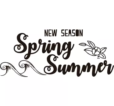 Vetrofania per vetrine nuova stagione primavera estate - TenStickers