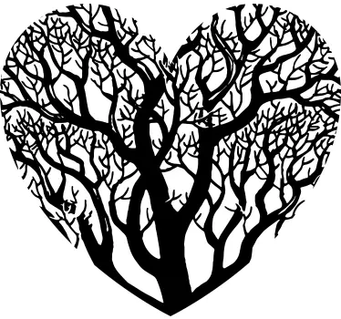 Adesivo murale albero del cuore - TenStickers