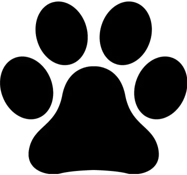 Adesivo murale soggiorno impronte zampe di cane - TenStickers