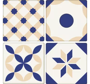 Adesivo decorativo piastrelle portoghesi - TenStickers