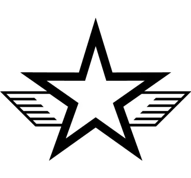 Adesivo per auto stella dell'esercito - TenStickers