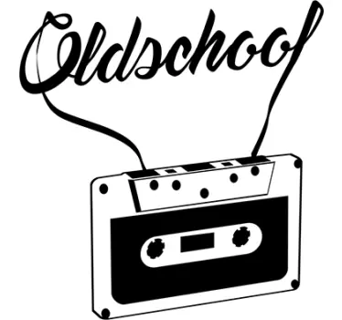 Adesivo retro cassette old school - TenStickers