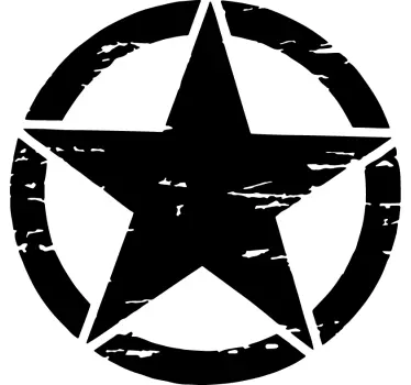 Adesivo per auto icona stella militare - TenStickers