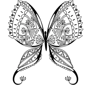 Adesivi decorativi farfalla dettagliata - TenStickers