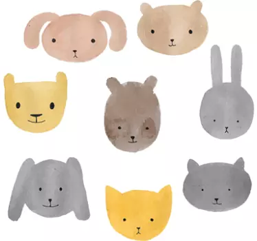 Adesivi per bambini Animaletti - TenStickers