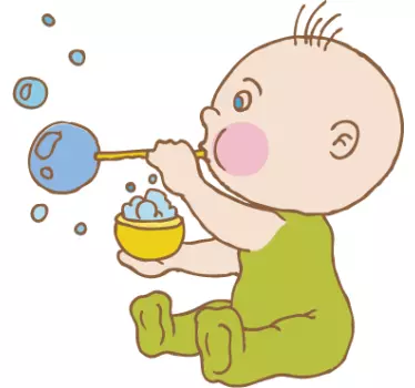 Adesivo bambini bollicine di sapone - TenStickers