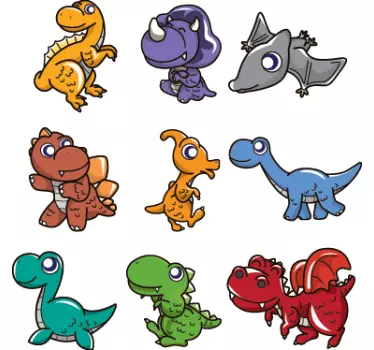 Adesivo bambini dinosauri bebè - TenStickers