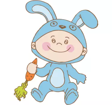 Adesivo cameretta costume bunny - TenStickers