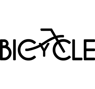 Adesivo decorativo bicycle - TenStickers