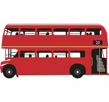 Adesivo decorativo bus Londra - TenStickers