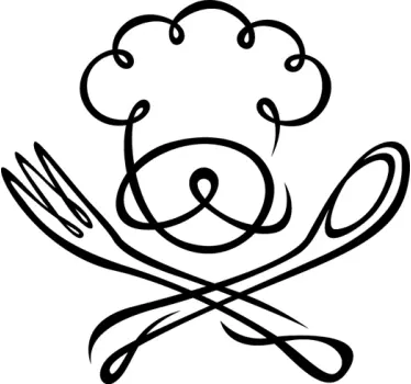Adesivo cucina cappello cuoco - TenStickers