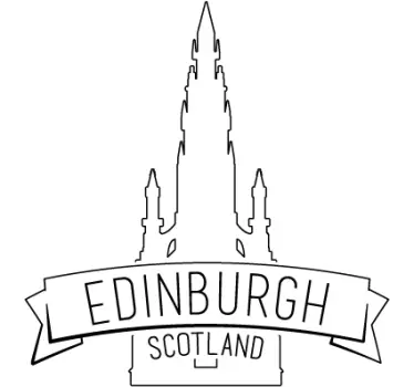 Adesivo decorativo cattedrale Edimburgo - TenStickers