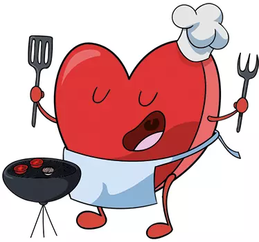 Adesivo decorativo cuoco amore - TenStickers