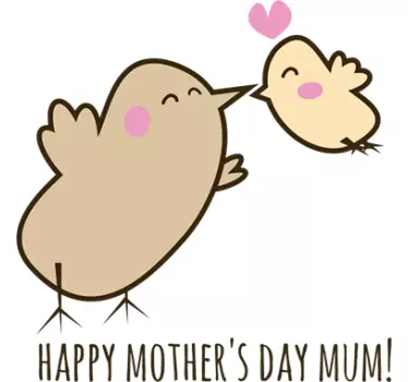 Adesivo decorativo Festa della mamma Birds - TenStickers