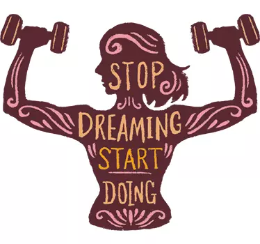 Adesivo decorativo fitness start doing - TenStickers