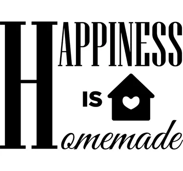 Adesivo decorativo Happiness homemade - TenStickers