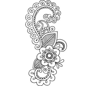 Adesivo mural soggiorno mandala - TenStickers