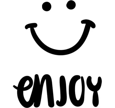 Adesivo decorativo sorriso enjoy - TenStickers