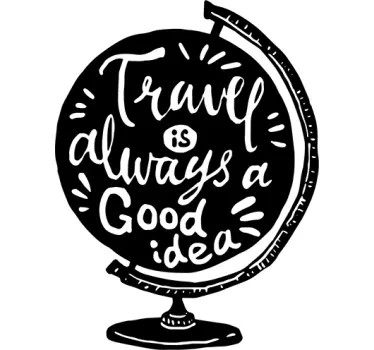 Adesivo decorativo travel is a good idea - TenStickers
