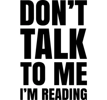 Adesivo di testo I'm Reading - TenStickers