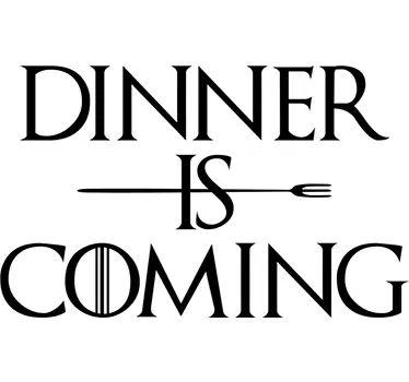 Adesivo cucina dinner is coming - TenStickers