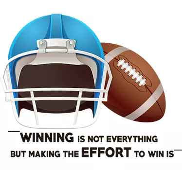Adesivo football americano Lombardi - TenStickers