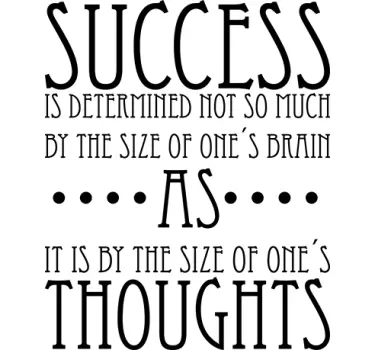 Adesivo frase motivaizionale Successo - TenStickers