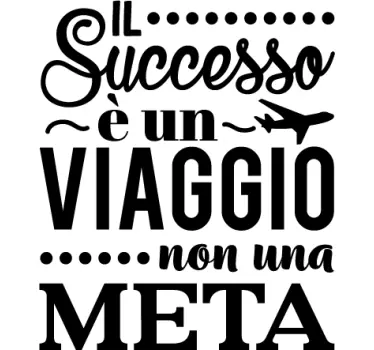 Adesivo frase motivazionale successo - TenStickers