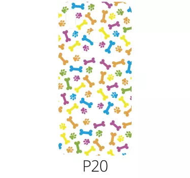 Adesivo Huawei modelli di cani colorati - TenStickers