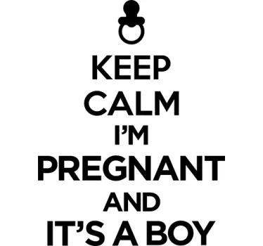 Adesivo Keep Calm It's a Boy - TenStickers