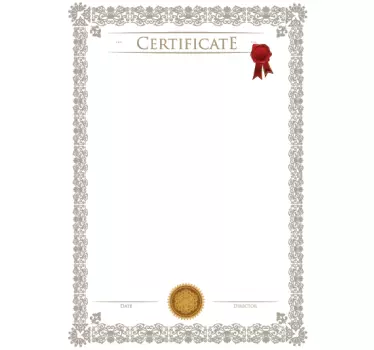 Adesivo lavagna cancellabile attestato - TenStickers