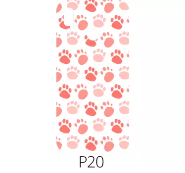 Adesivo motivo cane impronta (huawei) - TenStickers
