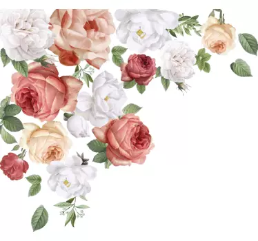 Adesivo murale stile floreale - TenStickers