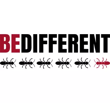 Adesivo murale formiche be different - TenStickers