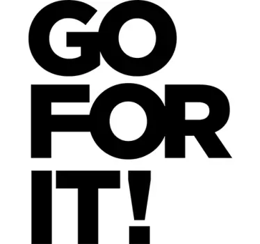 Adesivo murale go for it - TenStickers