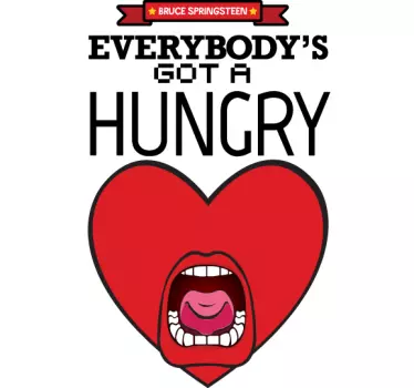 Adesivo murale Hungry Heart - TenStickers